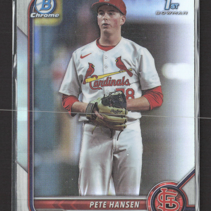 2022 Bowman Chrome Pete Hansen #BDC-128 Refractor 1st Bowman