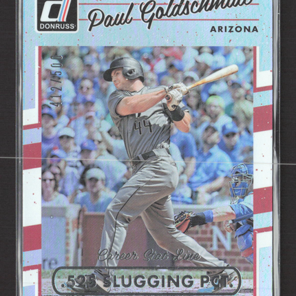 2017 Panini Donruss Baseball Paul Goldschmidt #46 Independence Day 412/500