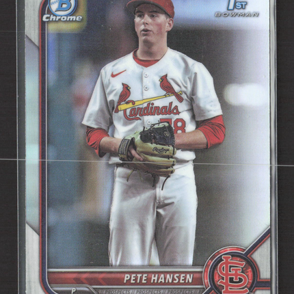 2022 Bowman Chrome Draft Pete Hansen #BDC-128 Refractor 1st Bowman