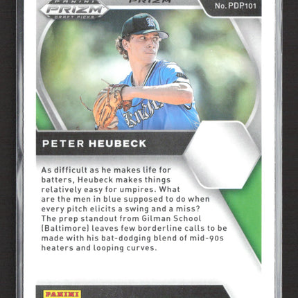 2021 Panini Prizm Draft Picks Peter Heubeck #PDP101