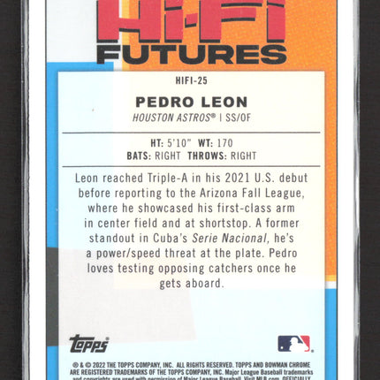 2022 Bowman Chrome Hi-Fi Futures Pedro Leon #HIFI-25