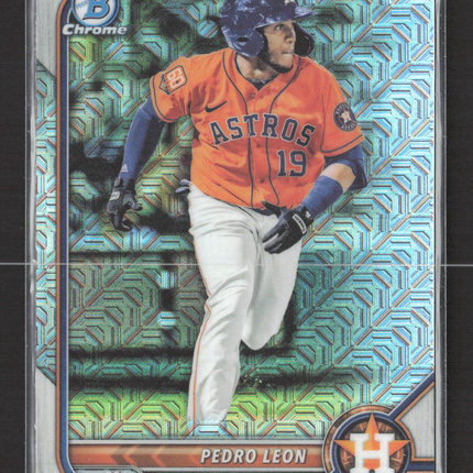 2022 Topps Bowman Chrome Mega Box Pedro Leon #BCP-115 Mojo Refractor