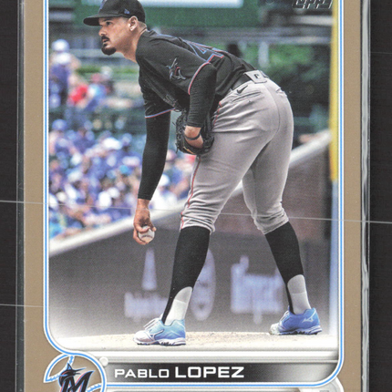2022 Topps Series 2 Pablo Lopez #644 Gold 1725/2022