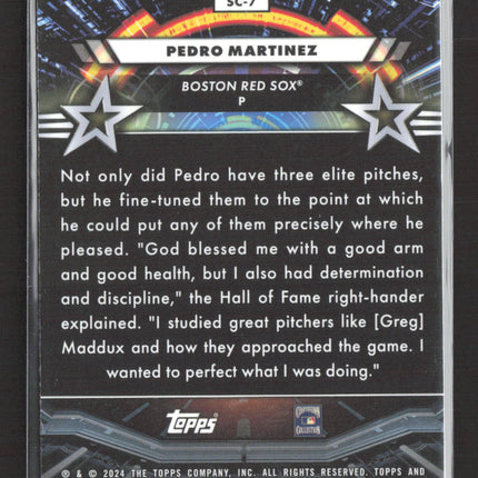 2024 Topps Chrome Star Command Pedro Martinez #SC-7 Refractor