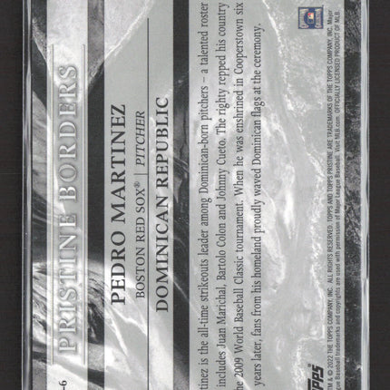 2022 Topps Pristine Pristine Borders Pedro Martinez #PB-6