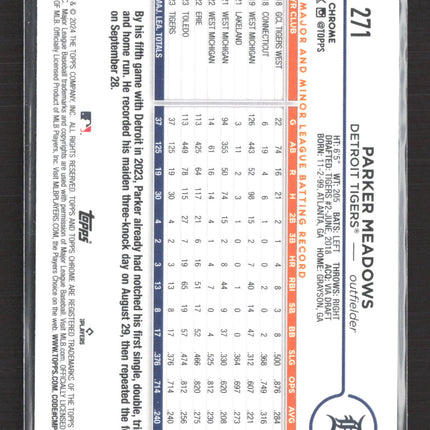 2024 Topps Chrome Parker Meadows #271 RC