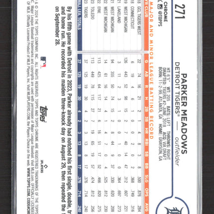 2024 Topps Chrome Parker Meadows #271 RC