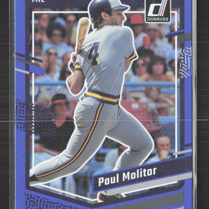 2023 Panini Donruss Baseball Paul Molitor #226 Blue