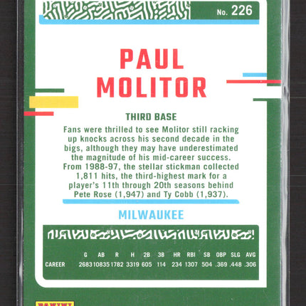 2023 Panini Donruss Baseball Paul Molitor #226 Blue