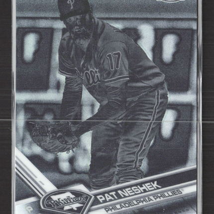 2017 Topps Chrome Pat Neshek #196 Negative Refractor