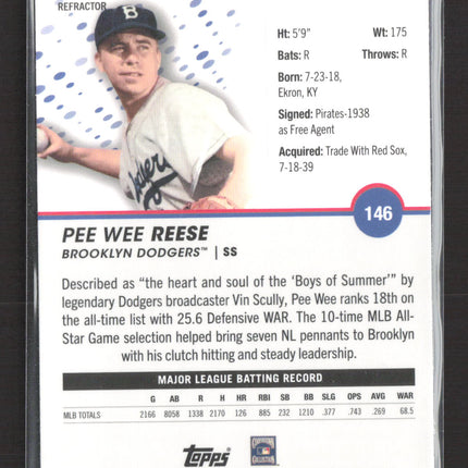 2023 Topps Pristine Pee Wee Reese #146 Refractor