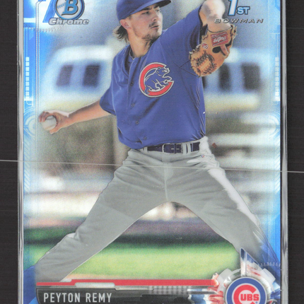 2017 Bowman Chrome Peyton Remy #BDC-113 Blue Refractor 1st Bowman /200