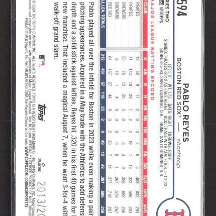2024 Topps Series Two Pablo Reyes #594 gold /2024