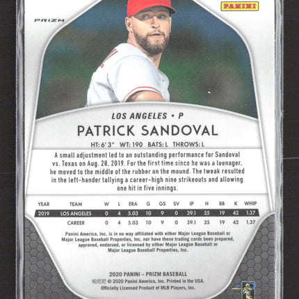 2020 Panini Prizm Patrick Sandoval #26 RC