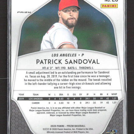 2020 Panini Prizm Patrick Sandoval #26 Red RC