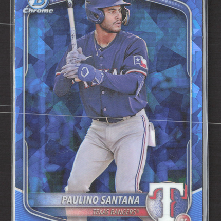 2024 Bowman Chrome Paulino Santana #BCP-72 Blue Sapphire