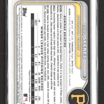 2024 Bowman Chrome Paul Skenes #BCP-125