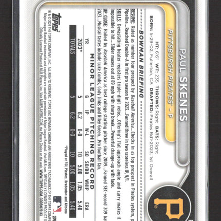 2024 Bowman Chrome Paul Skenes #BCP-125