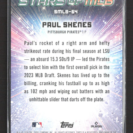 2024 Topps Stars of MLB Paul Skenes #SMLB-64 RC