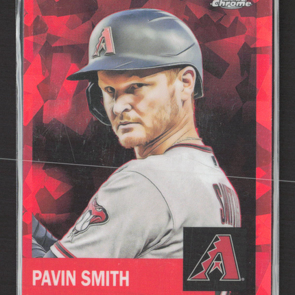 2022 Topps Chrome Pavin Smith #107 Red Mosaic 044/100