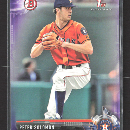 2017 Bowman Draft Peter Solomon #BD-148 Purple Paper 1st Bowman 055/250