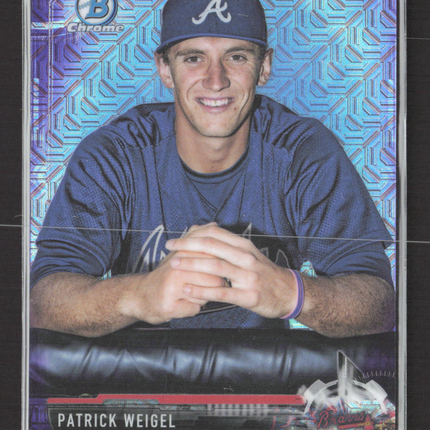 2017 Bowman Chrome Patrick Weigel #BCP74 Purple Mojo Refractor 133/250