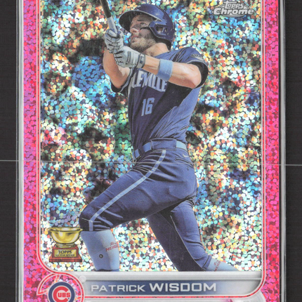 2022 Topps Chrome Patrick Wisdom #198 Pink speckle Refractor /350