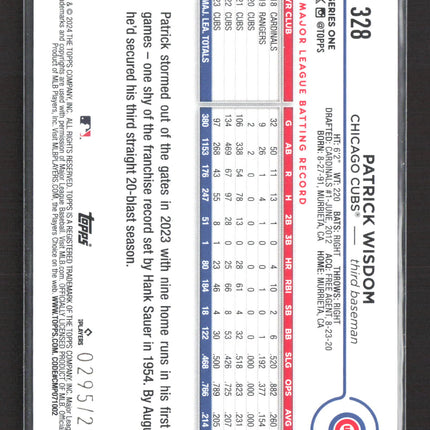 2024 Topps Series 1 Patrick Wisdom #328 Gold /2024