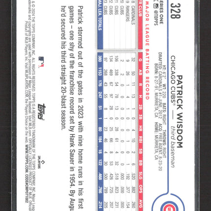 2024 Topps Series 1 Patrick Wisdom #328 gold foil