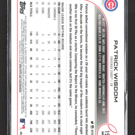 2022 Topps Chrome Patrick Wisdom #198 RayWave
