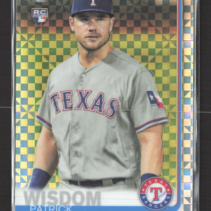 2019 Topps Chrome Patrick Wisdom #146 Gold X-Fractor Refractor RC