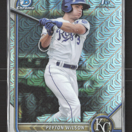 2022 Bowman Chrome Mojo Peyton Wilson #BCP-85 Refractor 1st Bowman