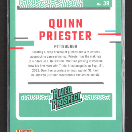 2023 Panini Donruss Rated Prospect Quinn Priester #39 164/228