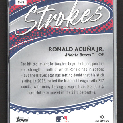 2024 Topps Chrome Strokes Ronald Acuna Jr. #S-12