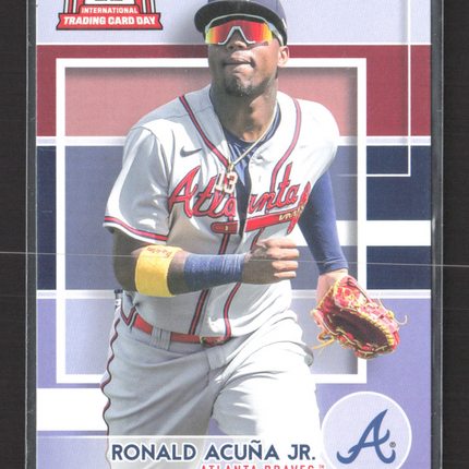 2022 Topps International Trading Card Day Ronald Acuna Jr. #NTCD-3