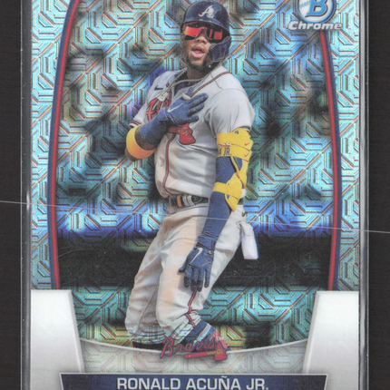 2023 Topps Bowman Chrome Ronald Acuna Jr. #92 Mojo Refractor