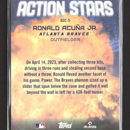 2023 Topps Chrome Action Stars Ronald Acuna Jr. #ASC-5