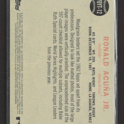 2021 Topps 70 Years of Topps Ronald Acuna Jr. #70YT-12