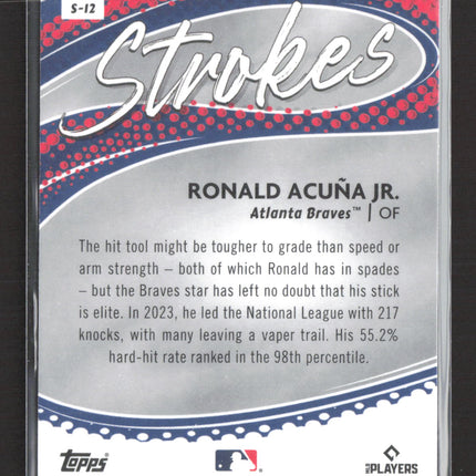 2024 Topps Chrome Strokes Ronald Acuna Jr. #S-12