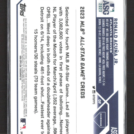2023 Topps Chrome All-Star Game Ronald Acuna Jr. #ASGC-7