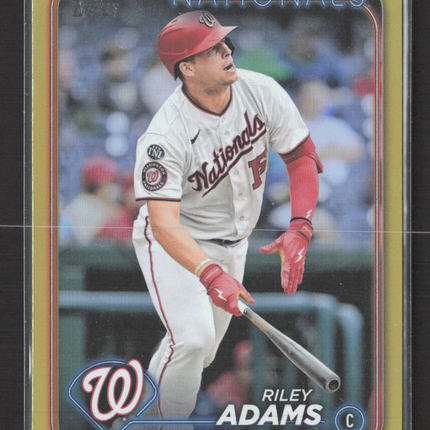 2024 Topps Series Two Riley Adams #395 Gold