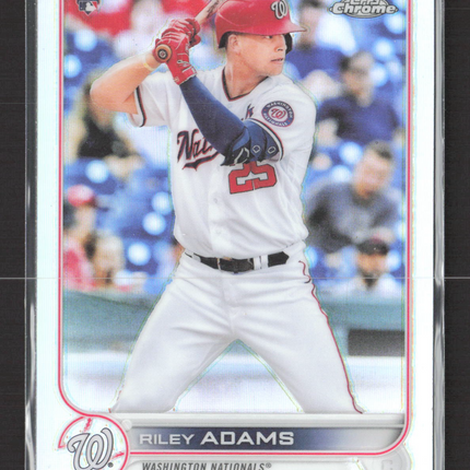 2022 Topps Chrome Riley Adams #103 Refractor RC