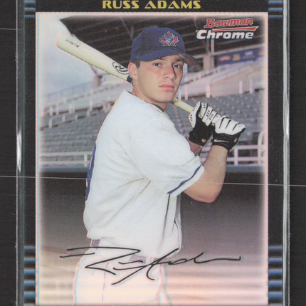 2002 Bowman Chrome Russ Adams #BDP14 Refractor /300