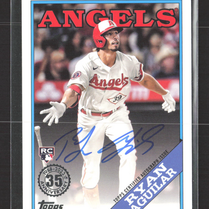 2023 Topps 1988 Topps Baseball Ryan Aguilar #88BA-RA RC auto