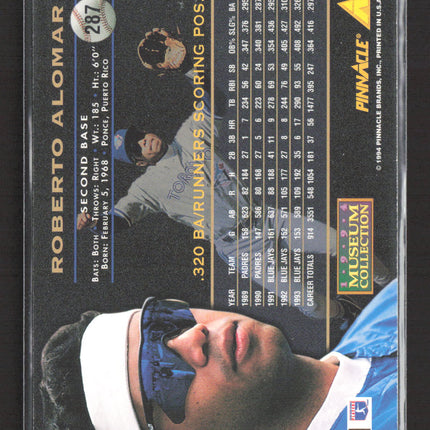 1994 Pinnacle Museum Collection Roberto Alomar #287