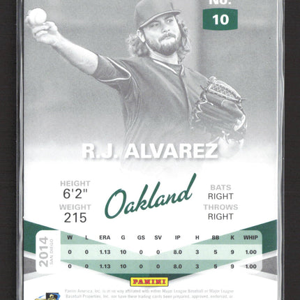 2015 Panini Elite Status R.J. Alvarez #10 RC 40/49