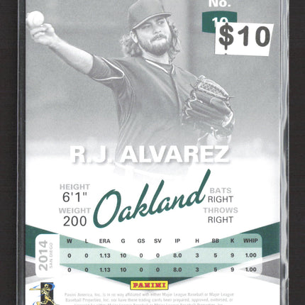 2015 Panini Elite Baseball R.J. Alvarez #10 21st Century RC auto
