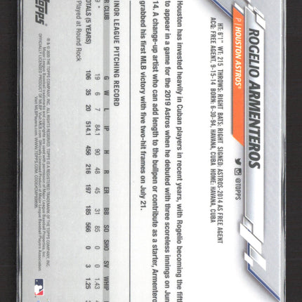 2020 Topps Chrome Rogelio Armenteros #4 RC