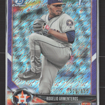 2018 Bowman Chrome Rogelio Armenteros #BCP184 Purple Shimmer Refractor /655