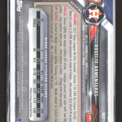 2018 Bowman Chrome Rogelio Armenteros #BCP184 Green Refractor 20/99